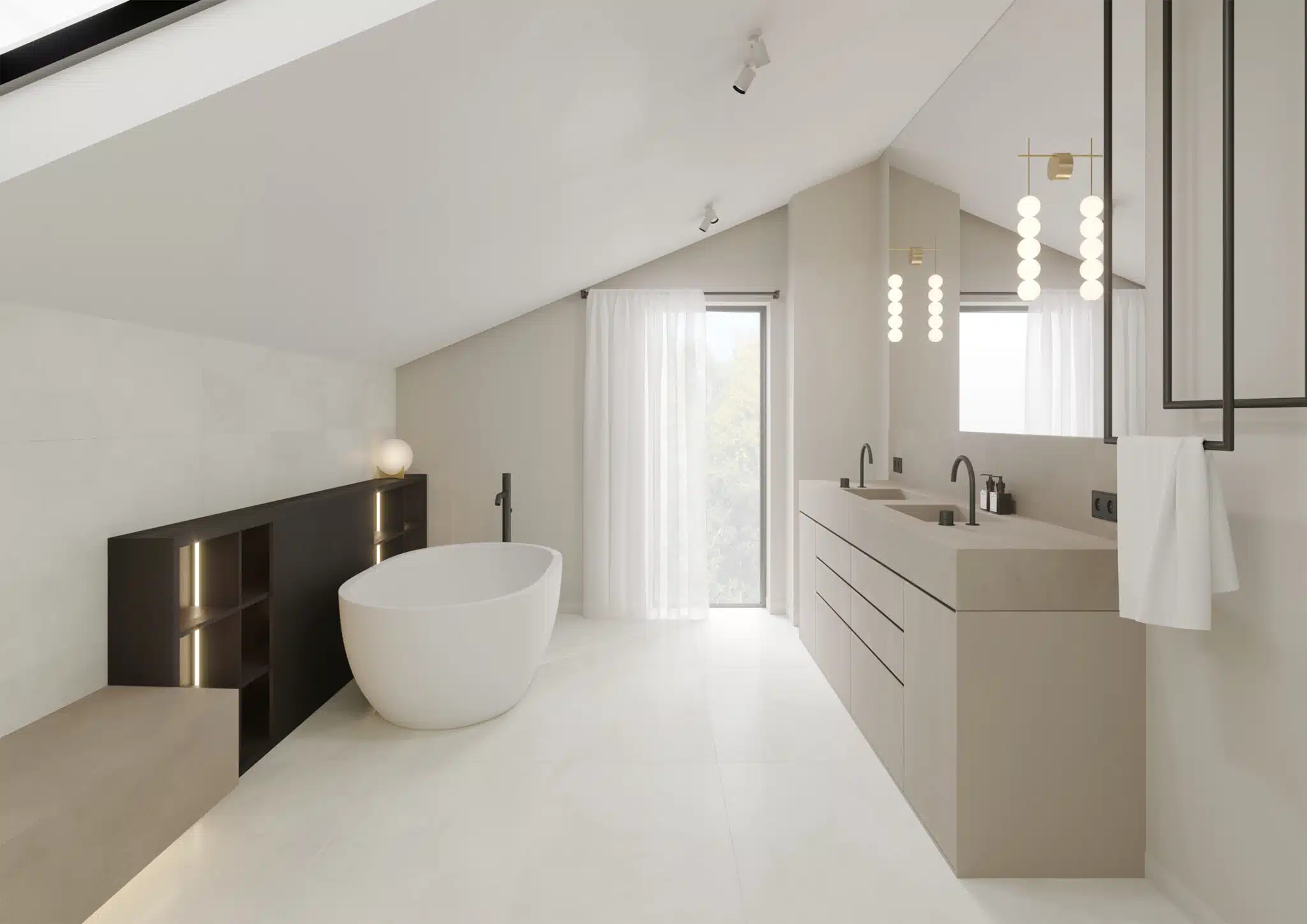 Bad mit Wellness-Charakter, geplant von HOME