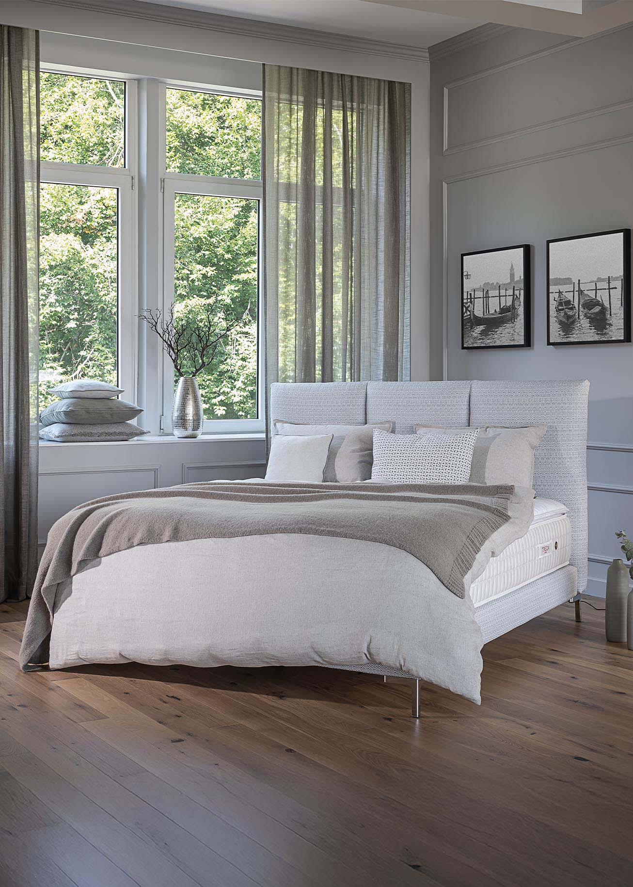 DUXIANA Boxspringbett mit elegantem Kopfteil