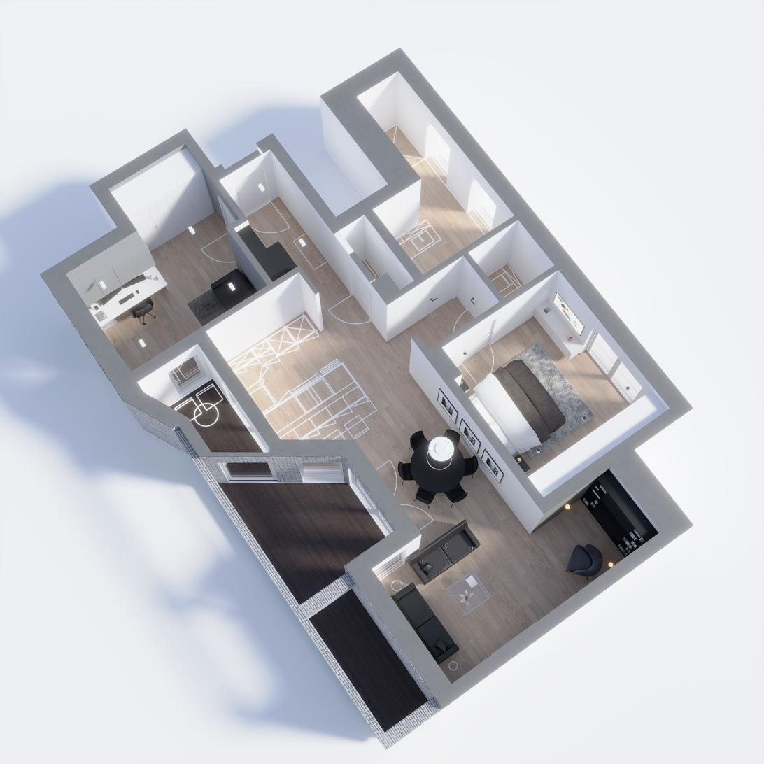 Grundrissoptimierung – Innenarchitektur von HOME