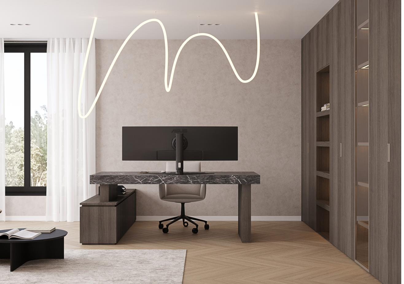 Privates Büro – von HOME Schlafen & Wohnen geplant